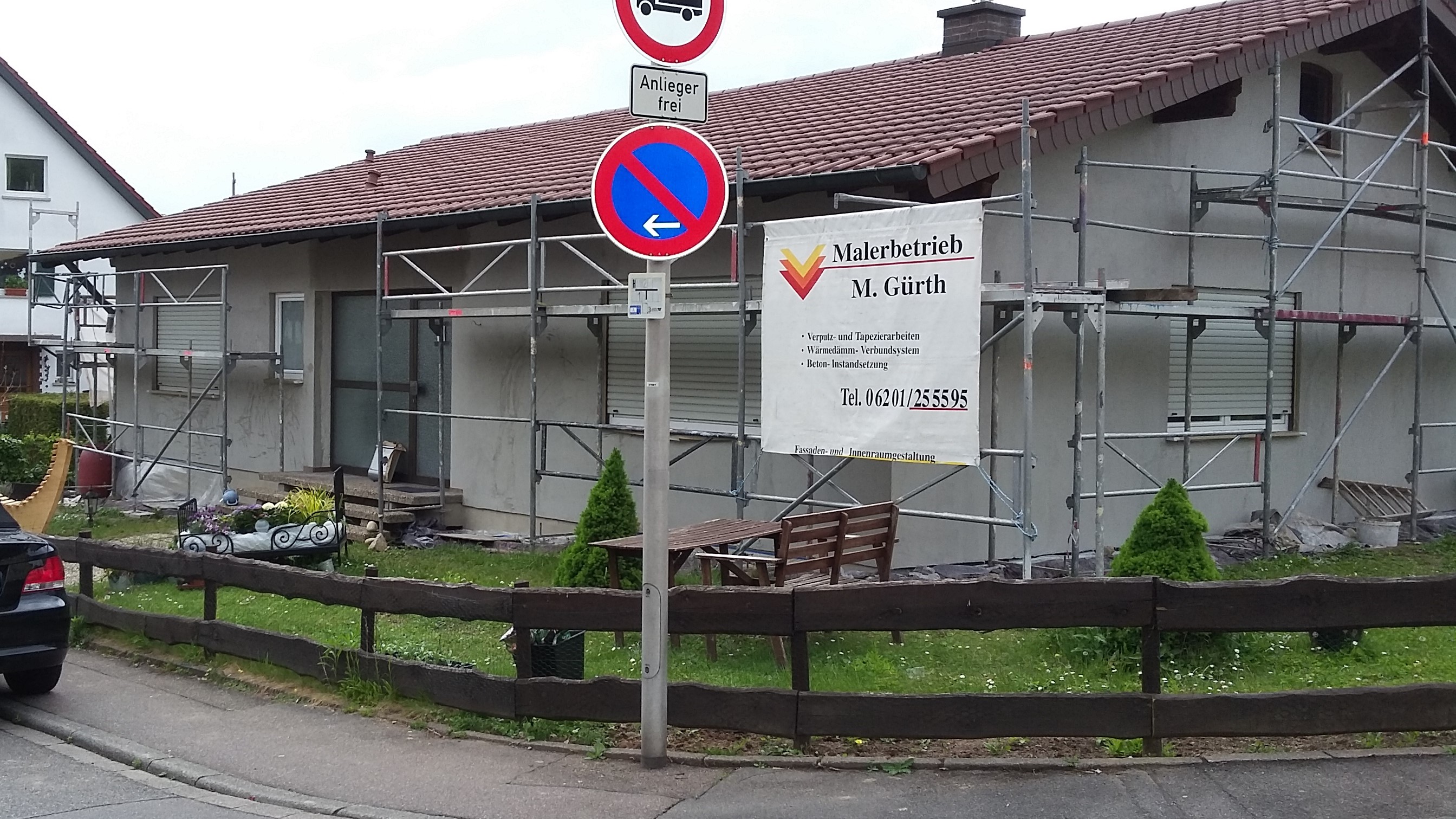 Fassade - Putz und Anlegearbeiten (vorher)